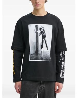 Etudes Studio Long-Sleeve Graphic T-Shirt - Black