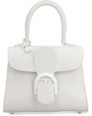 Delvaux Sac Cabas À Design Structuré - Blanc