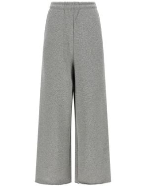 Entire studios Raw-Cut Wide-Leg Track Trousers - Grey