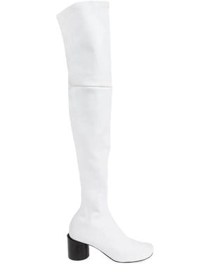 Jil Sander Stivali Sopra Il Ginocchio 60Mm - Bianco