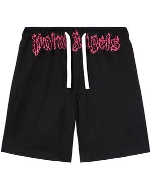 Palm Angels Shorts Logo - Black