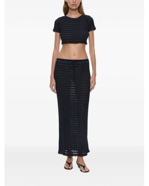 Christopher Esber Verano Striped Maxi Skirt - Blue
