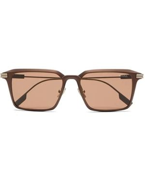 ZEGNA Sonnenbrille mit eckigem Gestell - Pink