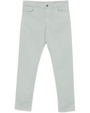 Canali Logo-Patch Trousers - Grey