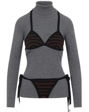 Moschino Long-Sleeves Top - Black