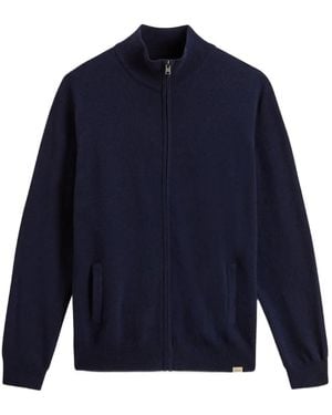 Woolrich ウール ジップ カーディガン - ブルー
