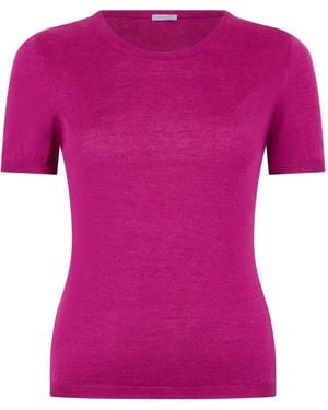 Malo Top con cuello redondo - Rosa