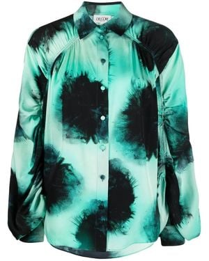 Del Core Blouse Met Abstracte Print - Groen