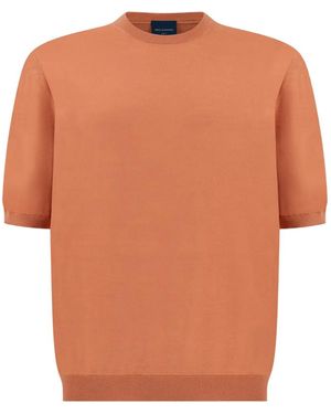 Paul & Shark 140's Wool T-Shirt - Orange
