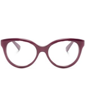 Gucci Bril Met Rond Montuur - Paars