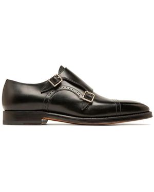 Bally Scribe Novo Buckle-Fastening Monk Shoes - Black