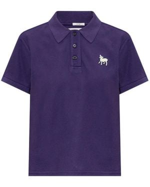 Mother Poloshirt Mit Logo-Patch - Lila