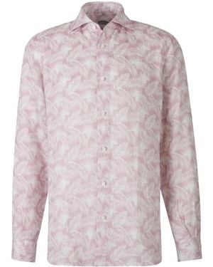 Vincenzo Di Ruggiero Palm Trees-Print Shirt - Pink