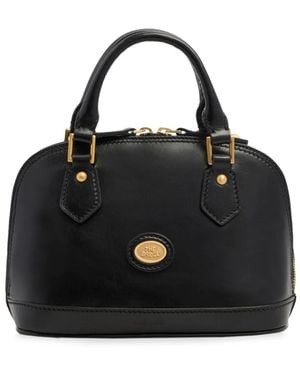 The Bridge Bridge Leren Shopper - Zwart