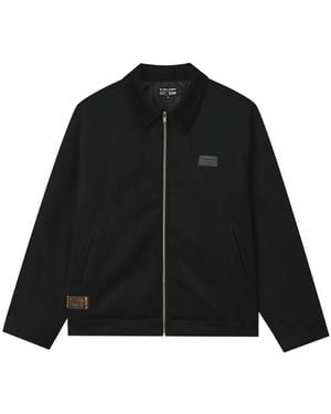 Izzue Chaqueta Con Parche Del Logo - Negro