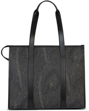 Etro Tote Bag Mit Paisley-Motiv - Schwarz
