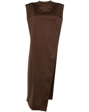 JNBY Sleeveless Asymmetric Cotton Top - Brown