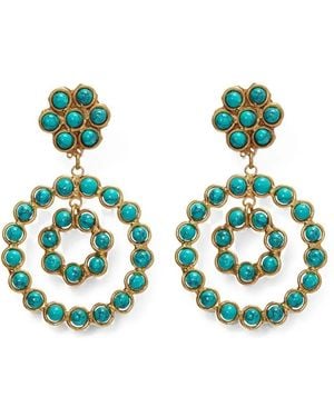 Sylvia Toledano Happy Flower Malachite Earrings - Green