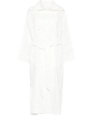 Issey Miyake Abrigo Hempen - Blanco