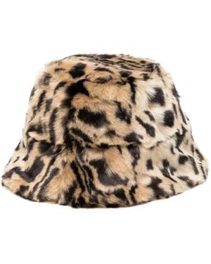 Unreal Fur Yeoman Faux-Fur Bucket Hat - Natural