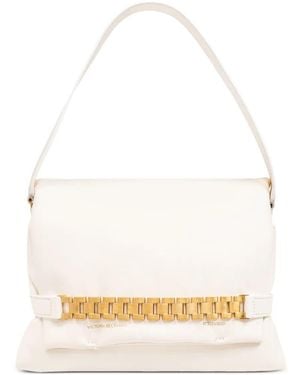 Victoria Beckham Chain Pouch レザーハンドバッグ - ナチュラル
