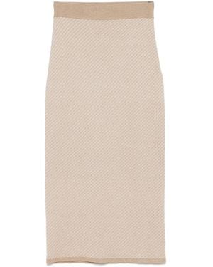 Fendi 'Micro Ff' Skirt - Natural