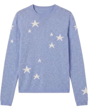 Chinti & Parker Star-Intarsia Sweater - Blue