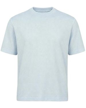 04651 Handelsgesellschaft MBH & Co. KG Terry-Texture T-Shirt - Blue