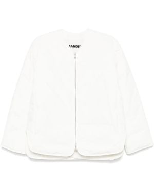 Jil Sander Plumífero Con Botones - Blanco