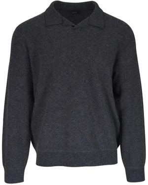 Vince V-Neck Long-Sleeve Knitwear - Blue