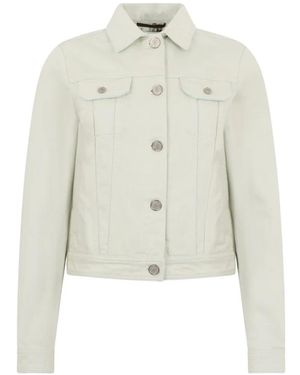 Moorer Elle Denim Jacket - White