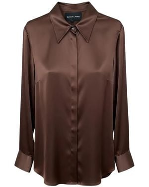 Rundholz Black Label Shiny Long-Sleeve Shirt - Brown