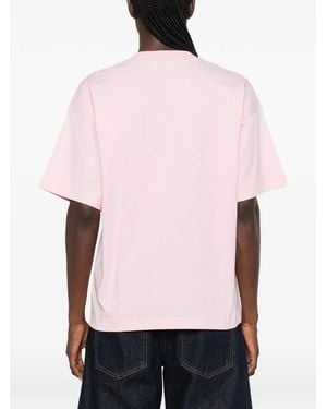 Moschino Logo-Print T-Shirt - Pink
