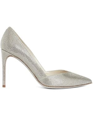 Rene Caovilla Pointed-Toe Court Shoes - White