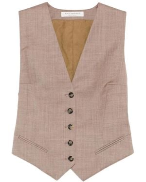 Philosophy Di Lorenzo Serafini Button-Fastening Waistcoat - Brown