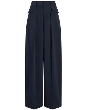 Cinq À Sept Leora Pleated Tailored Pants - Blue
