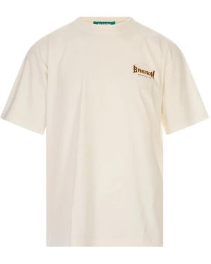 Barrow Skull-Print Jersey T-Shirt - White