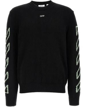 Off-White c/o Virgil Abloh 3D Diag Outline Jumper - Black