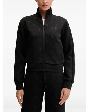 Guess Logo-Print Jacket - Black