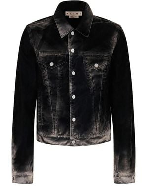 Marni Ombré Denim Jacket - Black