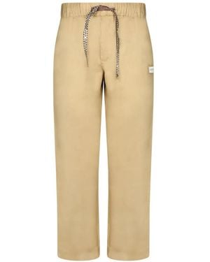 Atelier Vlisco Calm Sand Straight-Leg Trousers - Natural