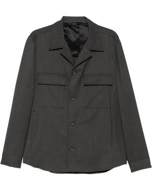Briglia 1949 Button-Up Chest-Pocket Jacket - Black