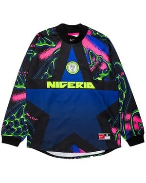Nike Nigeria Authentic Goalkeeper T-Shirt - Blauw