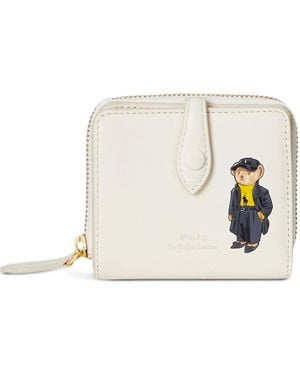 Polo Ralph Lauren Polo Bear Leather Wallet - White
