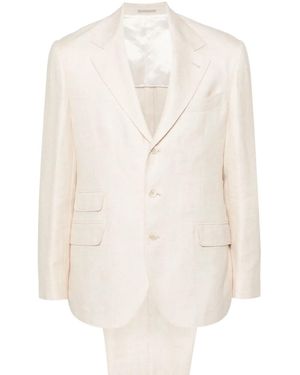 Brunello Cucinelli Traje con botones - Neutro