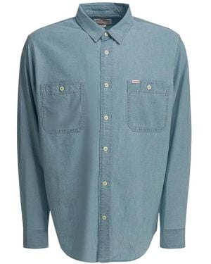 Filson Chambray Cpo Denim Shirt - Blue