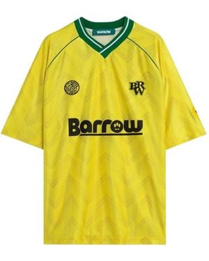 Barrow V-Neck Graphic T-Shirt - Yellow
