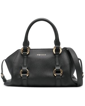 McQueen Kleine Farringdon Tote Bag - Schwarz