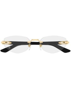 Cartier Lunettes De Vue À Monture Géométrique - Métallisé