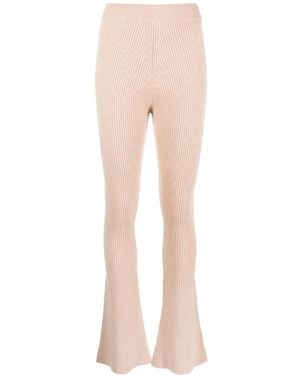 Peserico High-Waist Knitted Pants - Natural